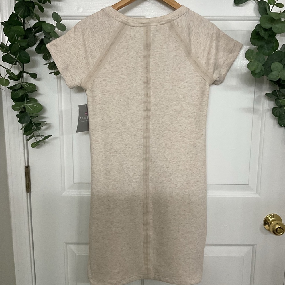 ATHLETA Soft Mini Dress. CREAM. SIZE S - Picture 3 of 12